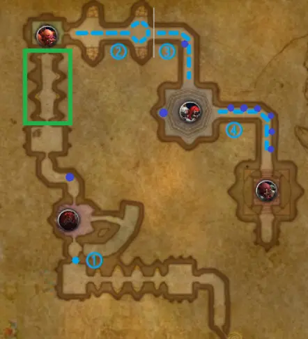 TBC Anniversary Shattered Halls map and boss locations